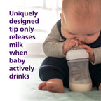 Philips Avent Natural Plastic Baby Feeding Bottle | No.1 Brand Recommended by Moms Worldwide | Ideal for 0 months+| Natural Response Technology Mimics Breastfeeding | Uniquely Designed Nipple releases milk only when baby drinks | Pack of 1| SCY900/01